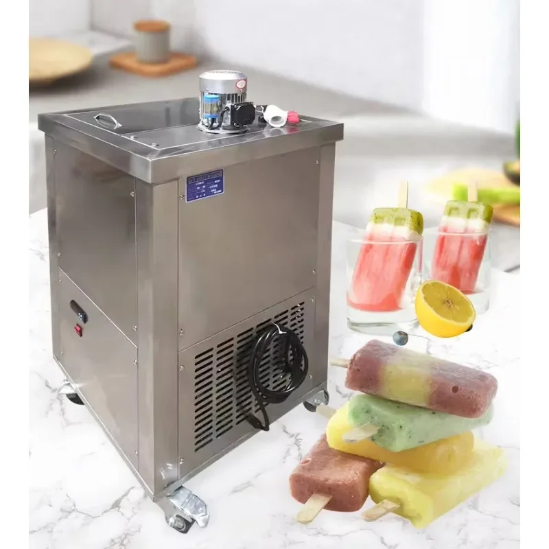 

Gold Seller Automatic Popsicle Maker High-Capacity 4 Mould Freezer Cabinet Equipment for Ice-Cream & Popsicle