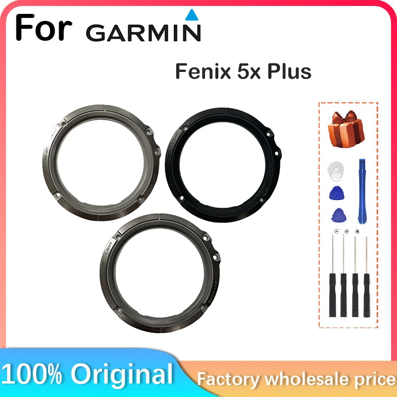 New Original For Garmin Fenix 5x Plus Smart Watch LCD Screen with Frame + Cover Glass Repair Parts Replacement