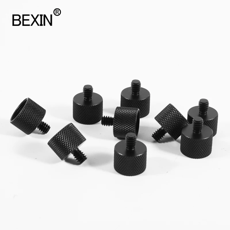 Bexin 5/8 a 3/8 ou a 1/4 conversor de conector do tripé do parafuso da conversão da câmera para a cabeça bola nuvem ficar sozinho câmera