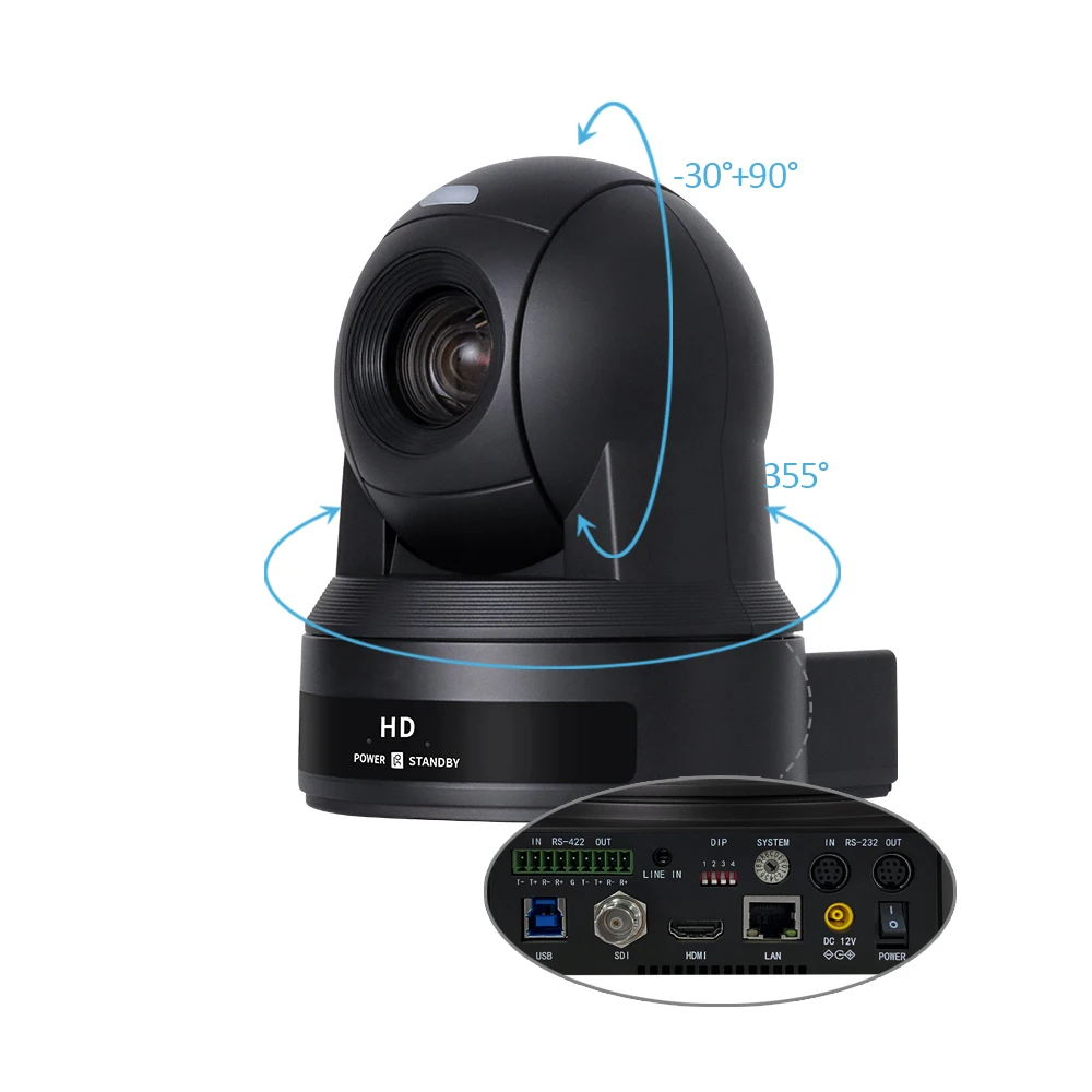 New Superior 1080p Ptz NDI Camera Ptz 30x NDI HX For Church Sound Live Streaming Telemedicine Broadcasting Video Conference