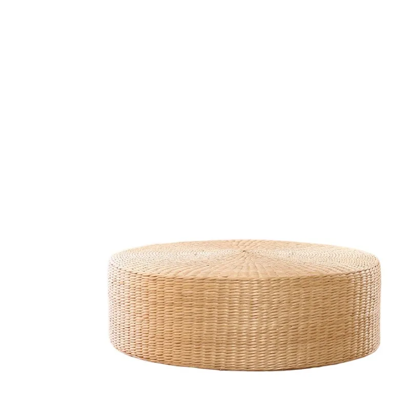 

Straw futon cushion on the ground