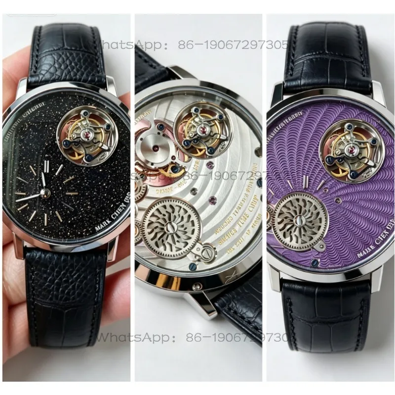 bghyqMC-05 Tourbillon Mechanical Men's Casual Watch Blue Sandstone Lapis Lapis Custom Suspension 6340