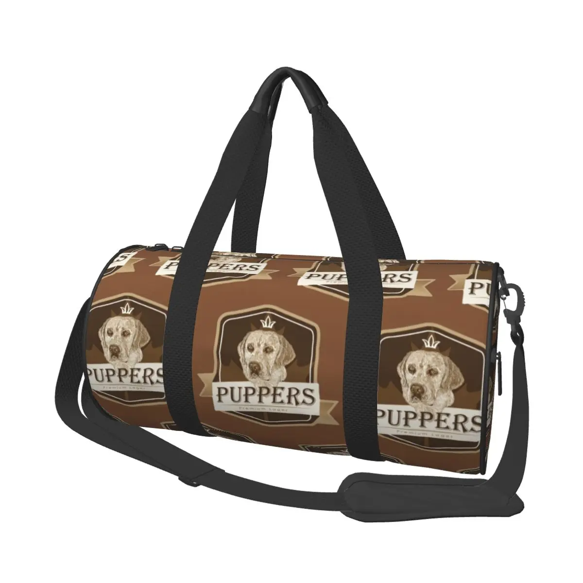 

Puppers, Officially Wayne's Favourite Beer Large Duffle Gym Bag Waterproof Duffle Travel Bags Handbags Fitness bag