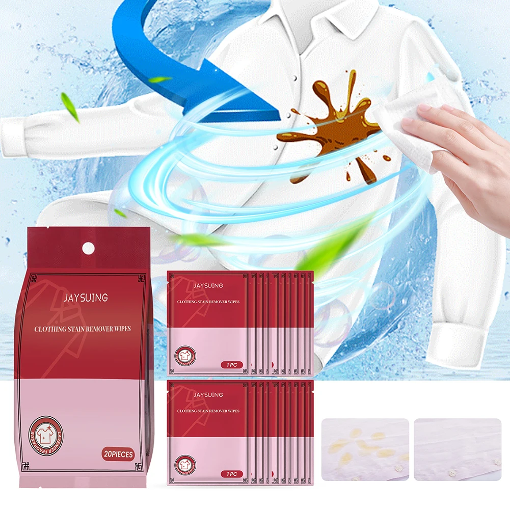 Wet Tissue Stain Remover Wet Wipe Individual Wrapped Cleaning Wipe Portable Emergency Stain Remover For Indoor Outdoor Wipes 물티슈