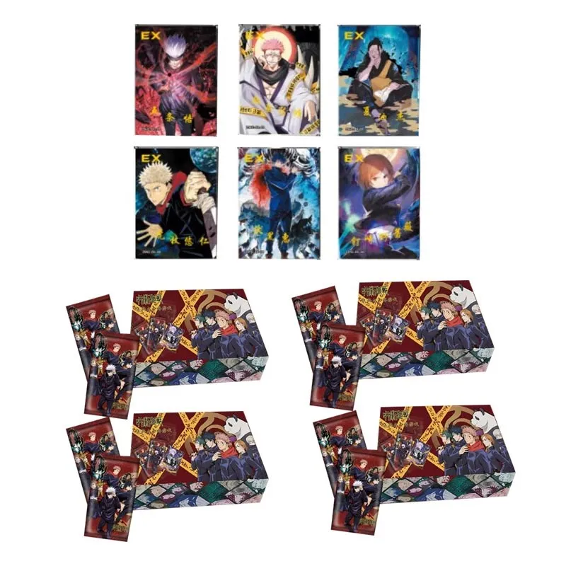 Jujutsu Kaisen Collection Cards Puzzle Acg Cards Booster Box Children's Toys