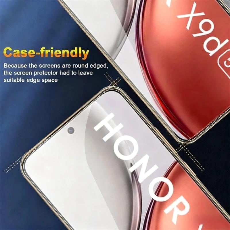 حافظة لهاتف Honor X9d 5G 5-1 قطعة 9H من الزجاج المقسى الكريستالي الشفاف على HonorX9d X 9 D 9d واقي للشاشة HD غطاء Honar Honer X9d X9 D