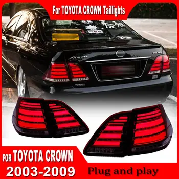 Zadní světla pro Toyota CROWN 12 GEN 2003 2004 2005 2006-2009 PLNÁ LED zadní světla dynamická směrová světla zadní světla sestava 10 nejlepší prodej Zadní světlo Toyota Crown - №4