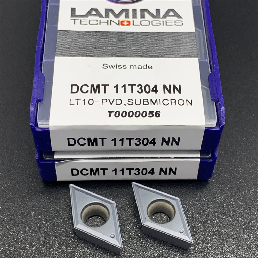 10pcs LAMINA DCMT 11T304 NN LT10 CNC 인서트 초경 밀링 인서트 DCMT11T304 NN LT10-PVD DCMT11T308 NN LT10-PVD