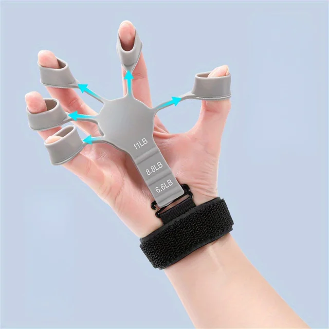 Finger Training Exercise Stretcher Hand Grips Adjustable Strengthener Resistance band Trainer Hand Brush Expander Exercise 1
