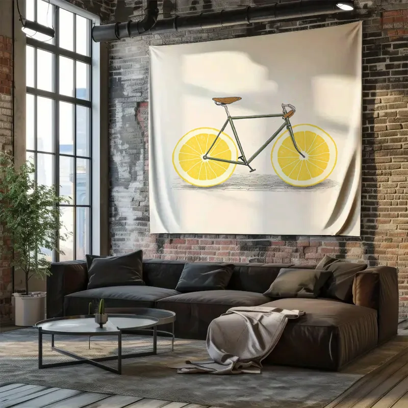 خمر دراجة نسيج جدار الفن الطبيعة الأزهار النباتية ديكور المنزل غرفة النوم الجمالية الجدار الشنق التصوير خلفية #5