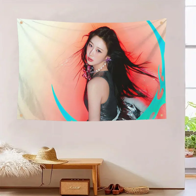 علم ألبوم Giselle Armageddon ، علم ديكور الغرفة ، أعلام ديكورات خارجية للغرف ، راية بأربعة فتحات ، 1 قائقي #6