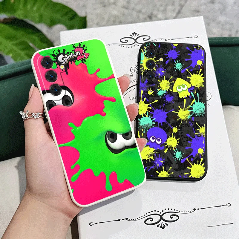 S-Splatoons Game Soft Phone Case For Samsung A17 A16 A15 A14 A13 A57 A56 A55 A54 A53 A37 A26 A25 A24 A23 A36 A35 A34 A33 Couple