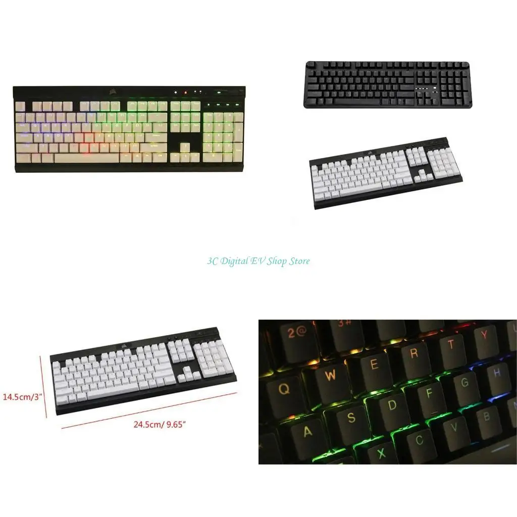 E74D OEM Profile PBT 6U Space Keycap Backlight Keycap for Cherry MX Mechanical Keyboard for Corsair K70 K65 K95 RGB Keyboard