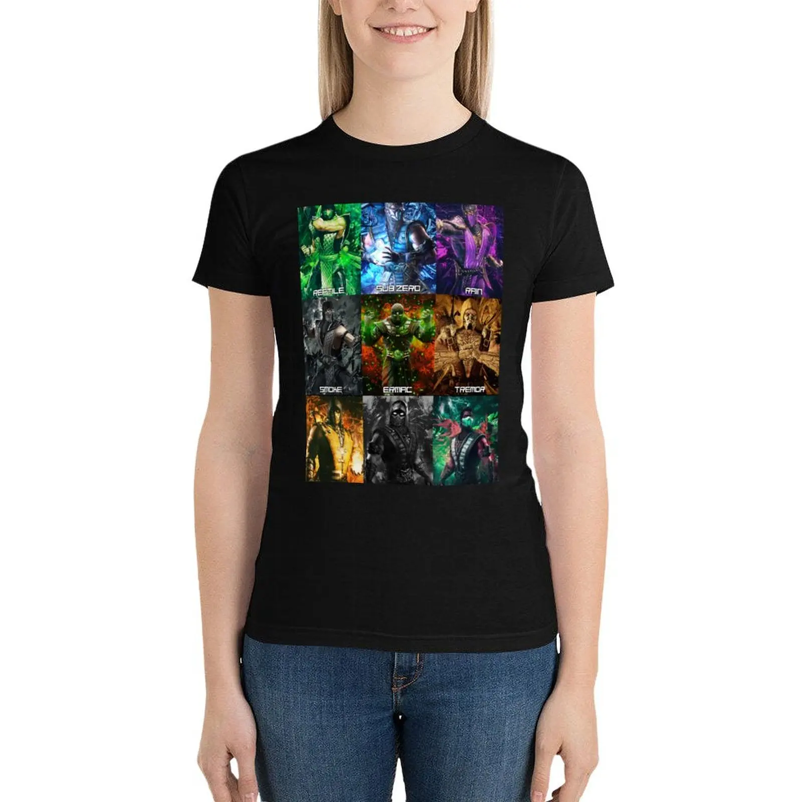 MK 9 klassic ninjas T-Shirt Short sleeve tee hippie clothes tees tshirts for Women