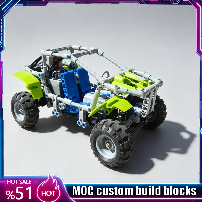 350PartsOff Road Vehicle MOC Model Custom Building Blocks DIY Educational Assembly Birthday Collection Home Decor Popular Gift