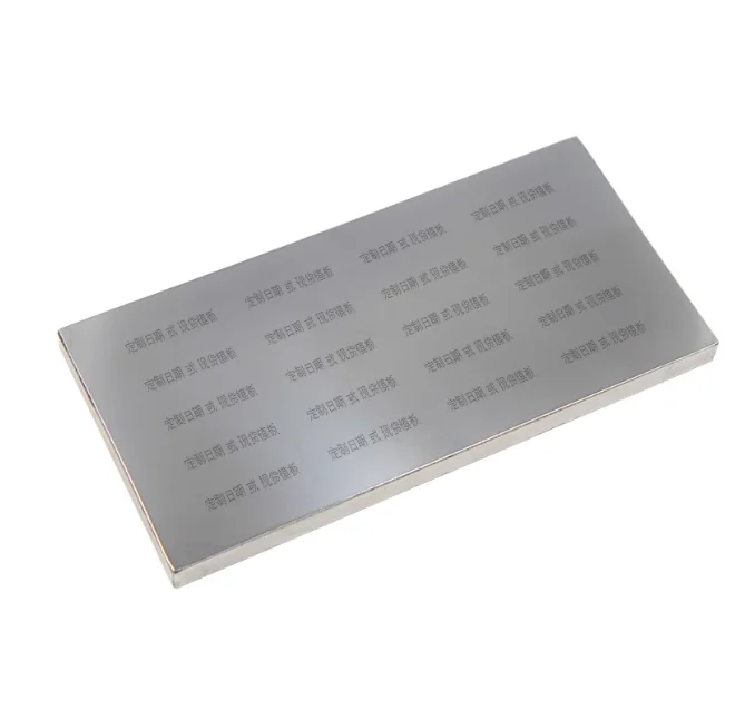 

100x200mm Size Pad Print Cliche Making Customized Pre-imaged Metal Plate 10mm Thickness
