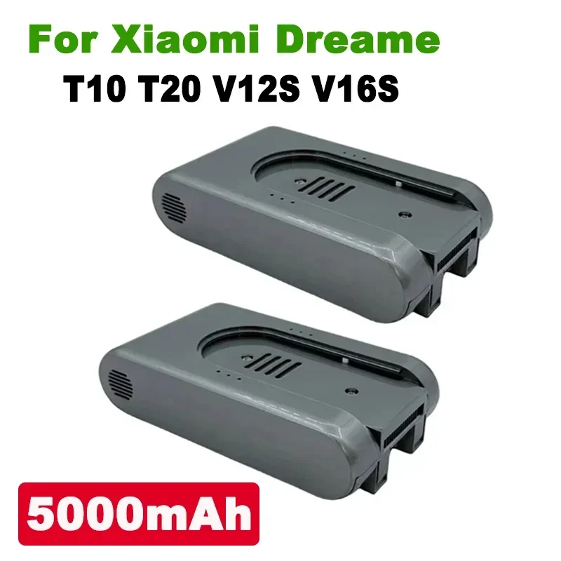 25.2V 5000mAh Replacement Battery for Xiaomi Dreame T10 T20 V12S V16S R10Pro Cordless Vacuum Cleaner Rechargeable Li-ion Battery