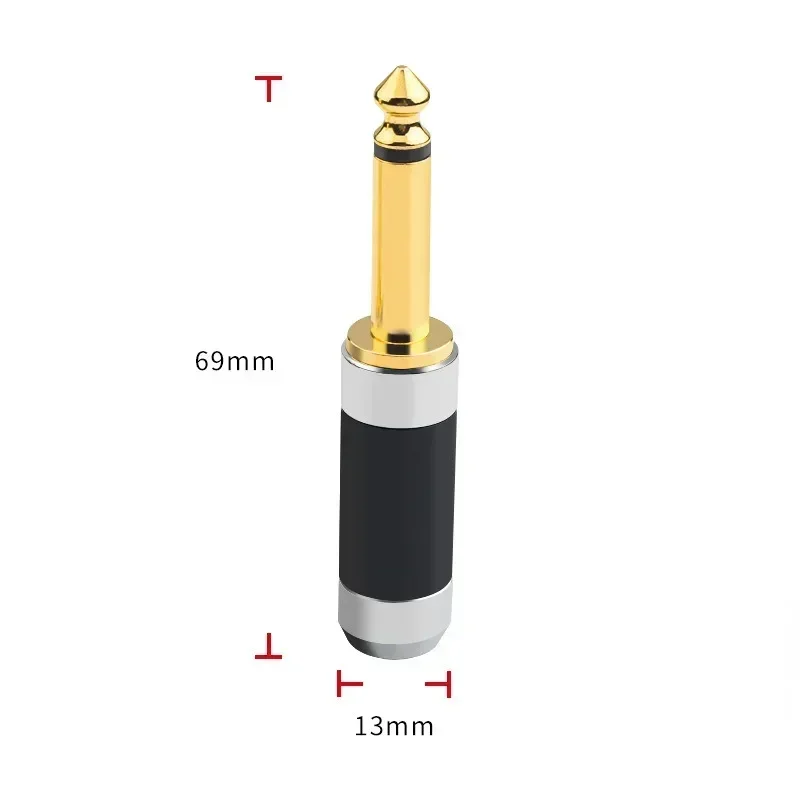 6.35 مللي متر 6.5 مللي متر التوصيل إلى RCA XLR ثنائي القناة مكبر للصوت الغيتار ميكروفون خلاط البيانو الإلكتروني CD AV محول