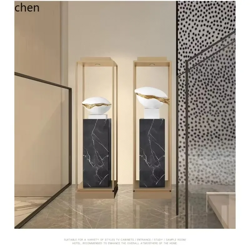 BJ-1   floor-to-ceiling marble sculpture base hotel shopping mall office building ornament window booth stone pier base