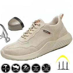 2026 New Brand Summer Lightweight Steel Toecap Men Women Work & Safety Boots Breathable Male Female Casual Shoes Plus Size 37-45