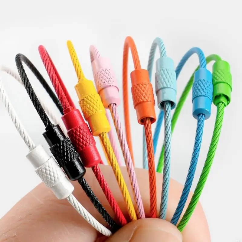 10pcs Screw Lock Rings Jewelry Making Supplies Craft Metal Fasteners