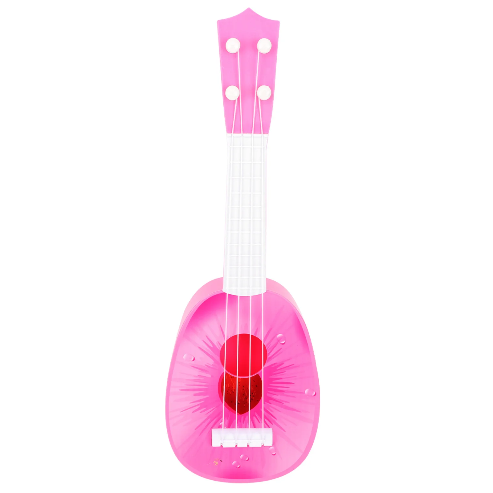 Crianças guitarra de plástico brilhante cor dos desenhos animados aprendizagem precoce ukulele instrumento musical mini guitarra brinquedo crianças ukulele brinquedo