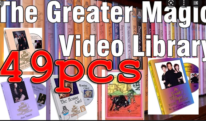 49 pcs Greater Magic Video Library Bundle - Coin Close-up card  Mentalism magic trick