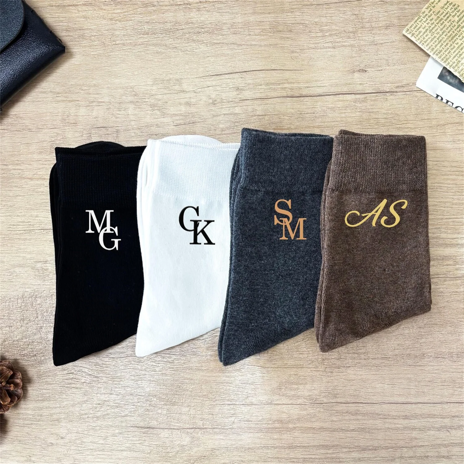 Men'S Grooming Wedding Day - Personalized Embroidered Best Man Socks, Best