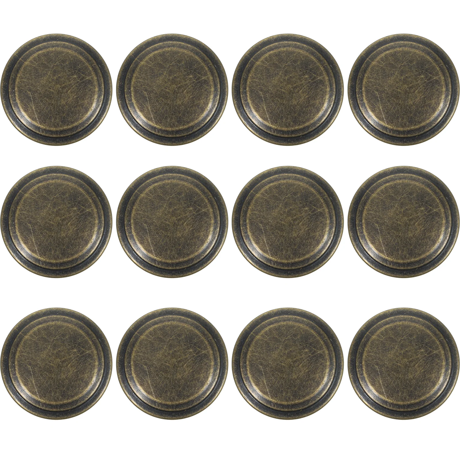 

12Pcs Vintage Round Cabinet Handles Dresser Knobs Easy Grip Lightweight Decorative Drawer Knobs Furniture Cabinet Handles