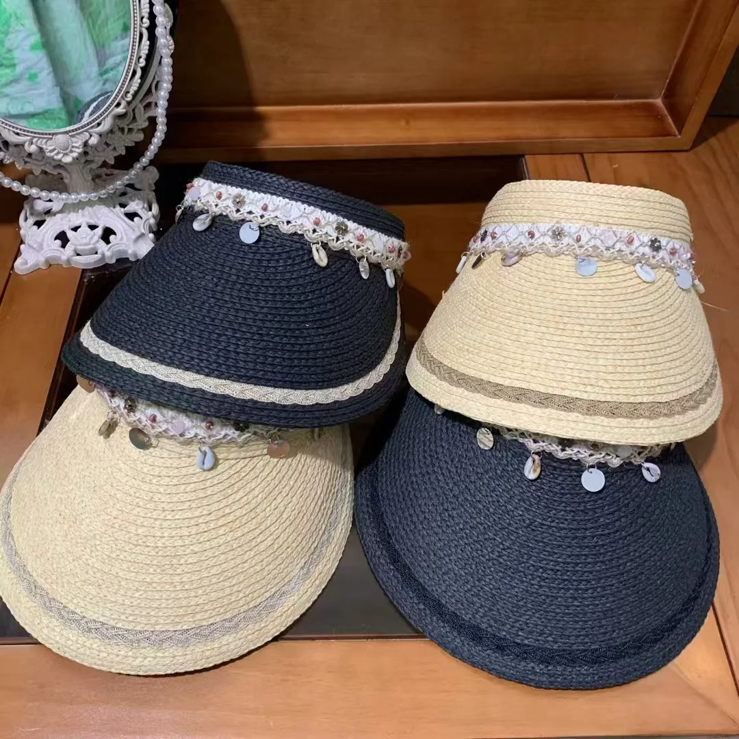 

Ультратонкий пустой цилиндр ручной работы 2025 года, пустой цилиндр со стразами и блестками, соломенная шляпа от солнца, шляпа принцессы, дышащая шляпа без головы