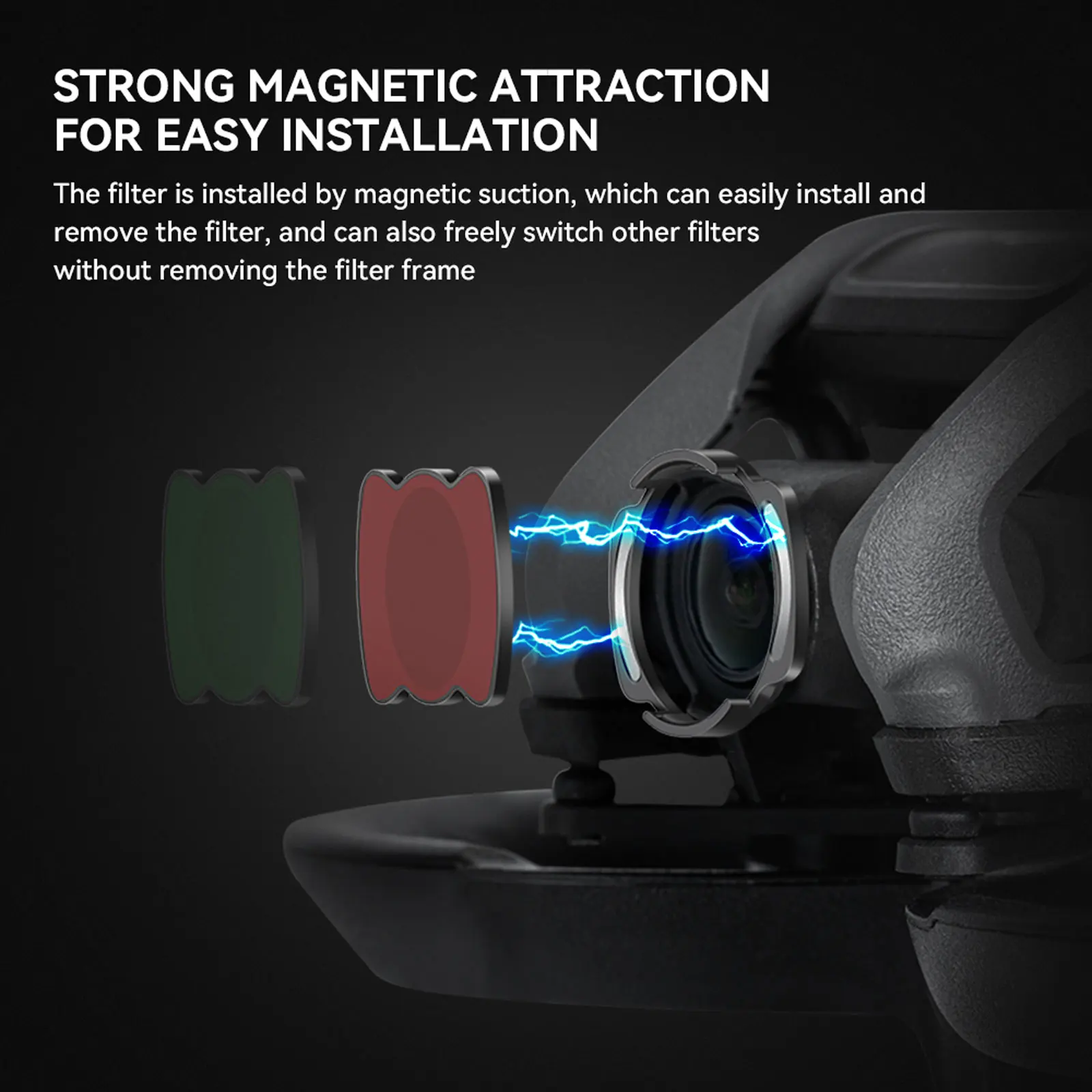 สำหรับ DJI Avata ND/CPL Polarized เลนส์แม่เหล็กสำหรับ DJI Avata กล้องโดรนอุปกรณ์เสริม