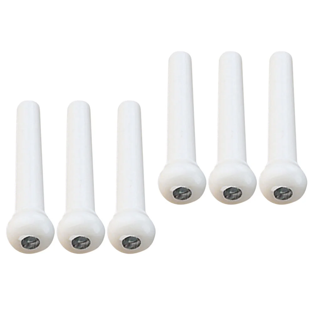 

6pcs Plastic Guitar Bridge Pins Folk Acoustic Guitar Guitar Bridge Pegs Replacement Parts guitar pegs