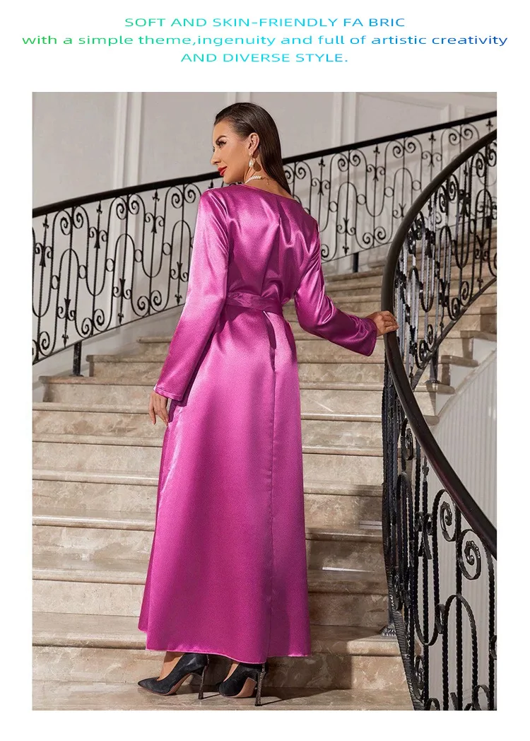 Abaya musulmana de Dubái para mujer, vestido largo con apliques de flores, caftán turco, vestido de fiesta de noche, caftán islámico, Jalabiya