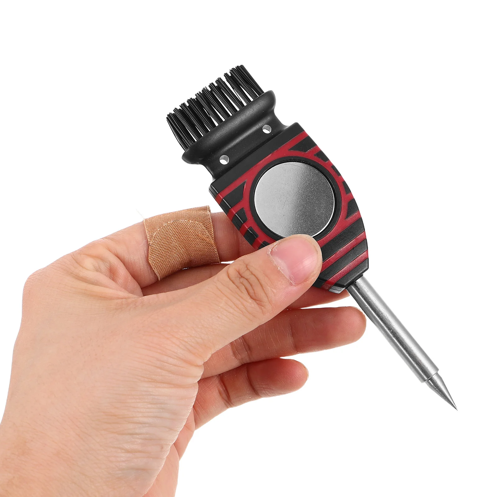 

Club Cleaner Brush Stainless Steel Groove Scraper Lightweight Ergonomic Handle Essential Accessory for Golfers