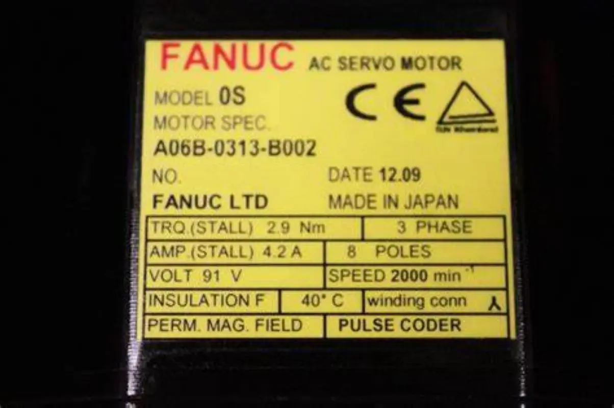 A06B-0313-B002 refurbished Fanuc Servo Motor  warranty 3 months Test OK