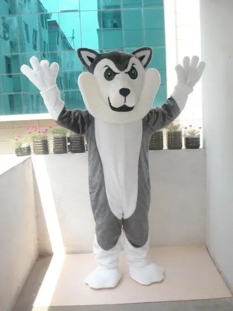 

New Adult Best Sale Lovely Wolf Animal Cartoon Mascot Costume Christmas Fancy Dress Halloween Mascot Costume