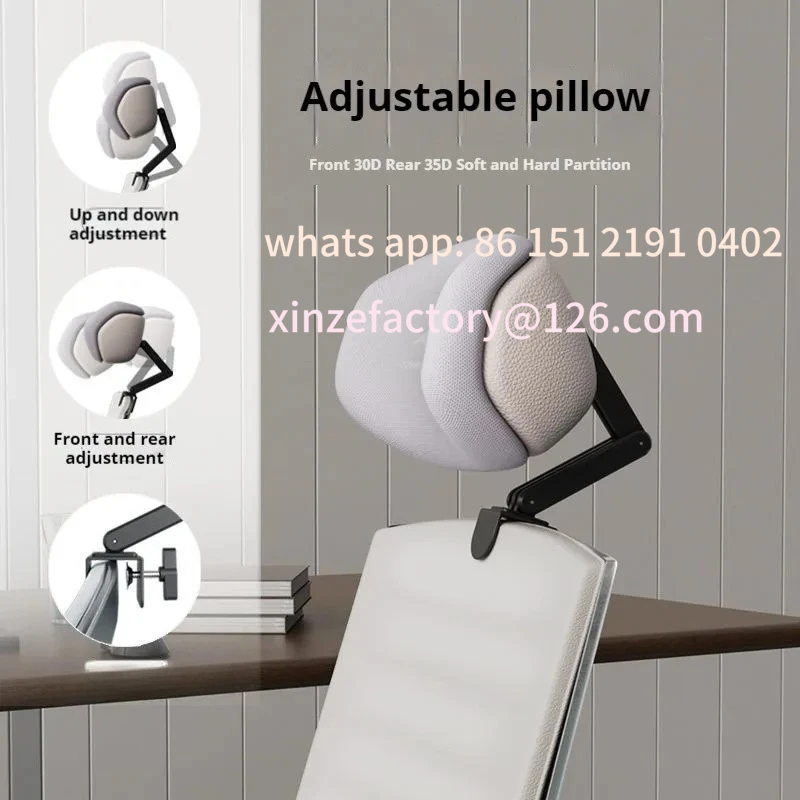 CustomizableAdjustable Support Cushion Work Home School Chair Head  Chair Headrest Universal Ergonomic Office Chair Head Pillow
