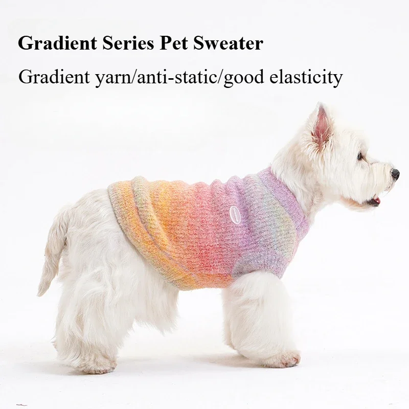 

Warm Dog and Cat Autumn and Winter Clothes Sweater Vest Winter Anti-static Warm Small and Medium-sized Dogs Pet Products