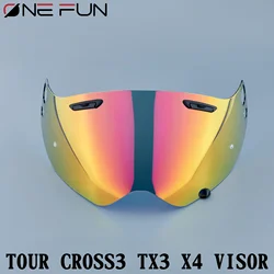 Helmet Visor AR Tour AI Cross3 TX3 XD4 Helmet Shield Photochromatic Lens Helmet Display Visor Mask Revo Red Tinted Anti Fog