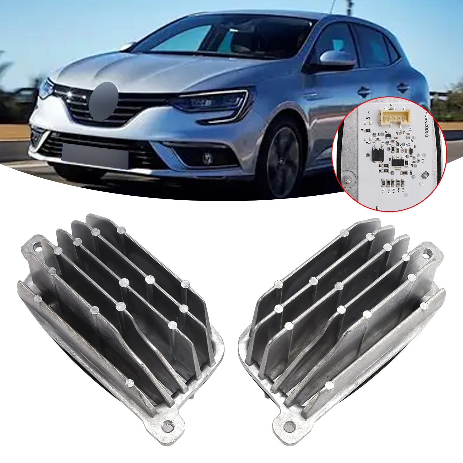 

Areyourshop Left & Right Headlight DRL Control Module for Renault Megane IV