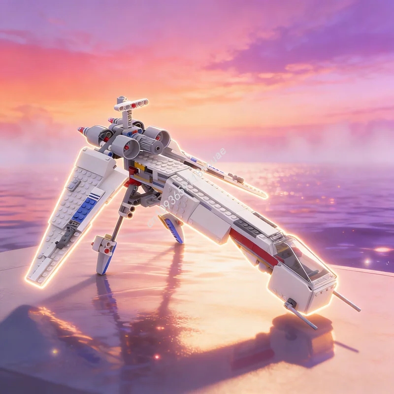 

270pcs MOC Star Battle REPUBLIC DROPSHIP Alt Build Model Building Blocks Architecture Toy Idea Christmas Gifts Education Brick