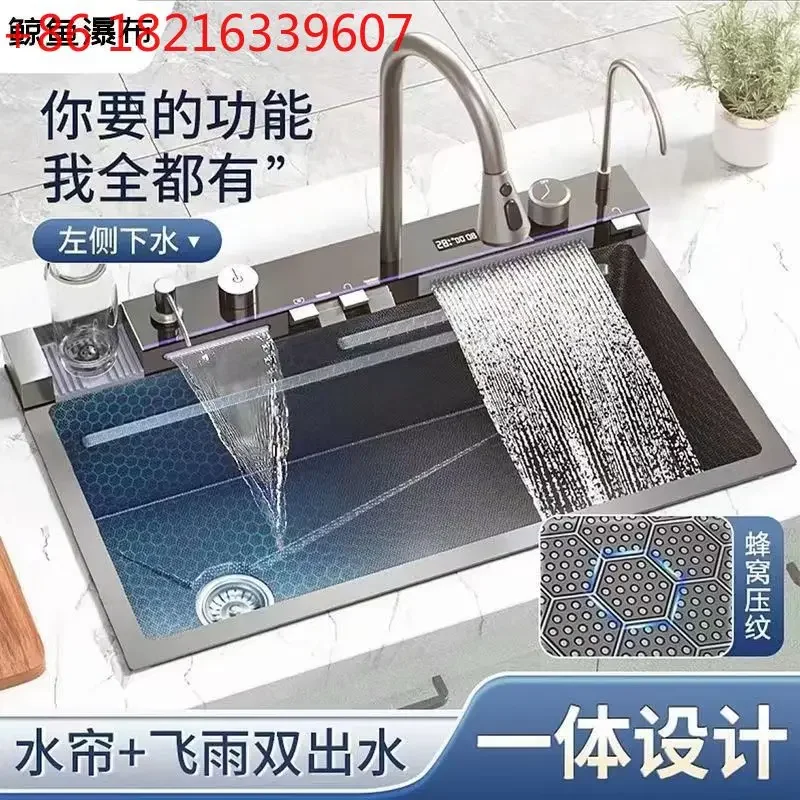 Stainless steel sink, sink, vegetable basin, large single slot, whale 304 kitchen set