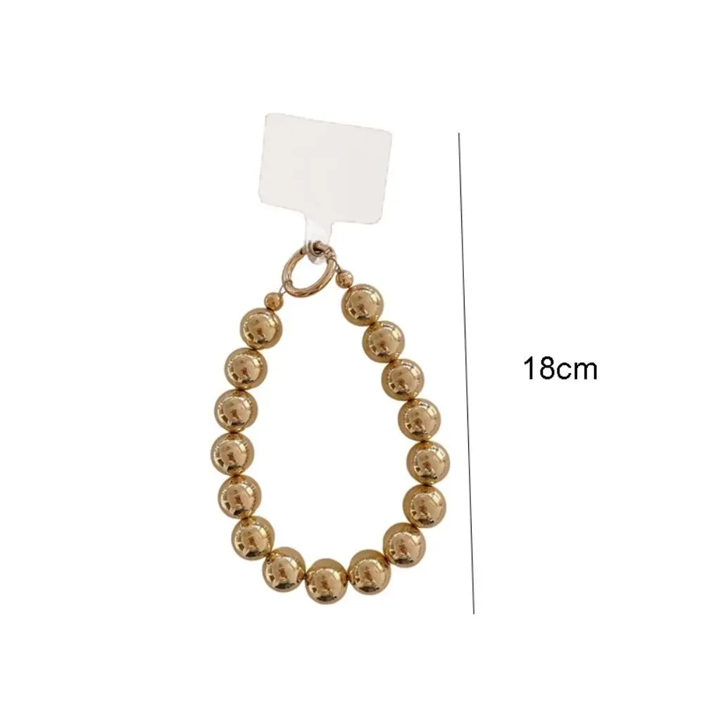 الذهب والفضة الكهربائي مطرز سلسلة هاتف المرأة موضة فاخرة اليد مطرز قلادة مكافحة خسر المعصم المفاتيح حقيبة الملحقات #6