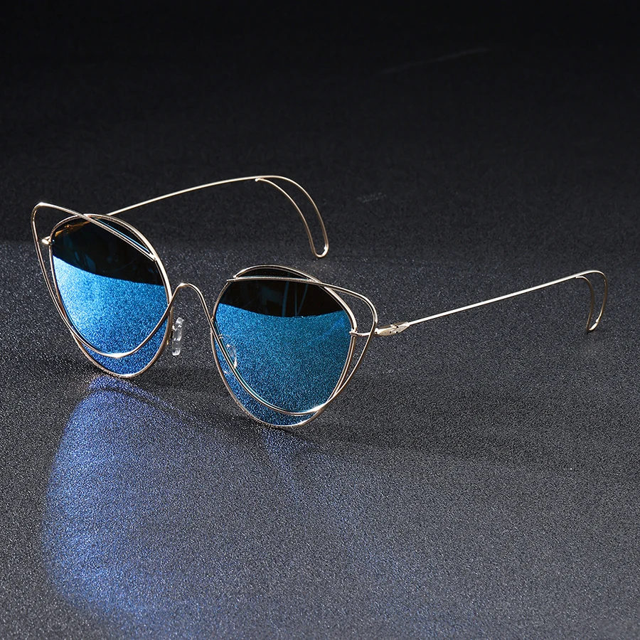 Unisex-Mode-Sonnenbrille mit asymmetrischem Rahmen für Damen und Herren, Party, Urlaub, Freizeit, dekorative Brille