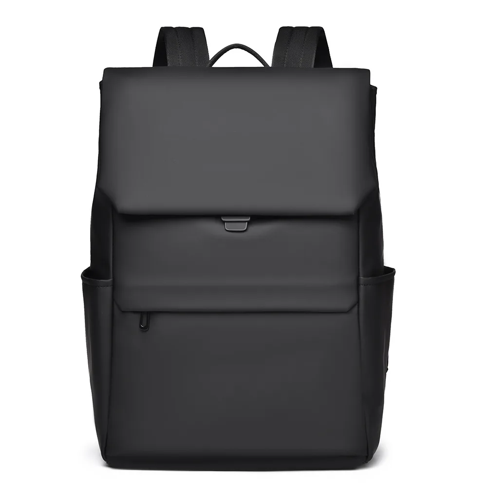 New Men's Casual Backpack with A High-end Feel, Fashionable Backpack, Simple Solid Color, Large Capacity, Computer Bag for Men