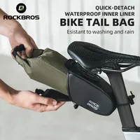 ROCKBROS Waterproof Bicycle Bag Double Deck Cycling Saddle Bag 2 in 1 Detachable Mtb Road Bike Seat Pack Bag Bicycle Accessories