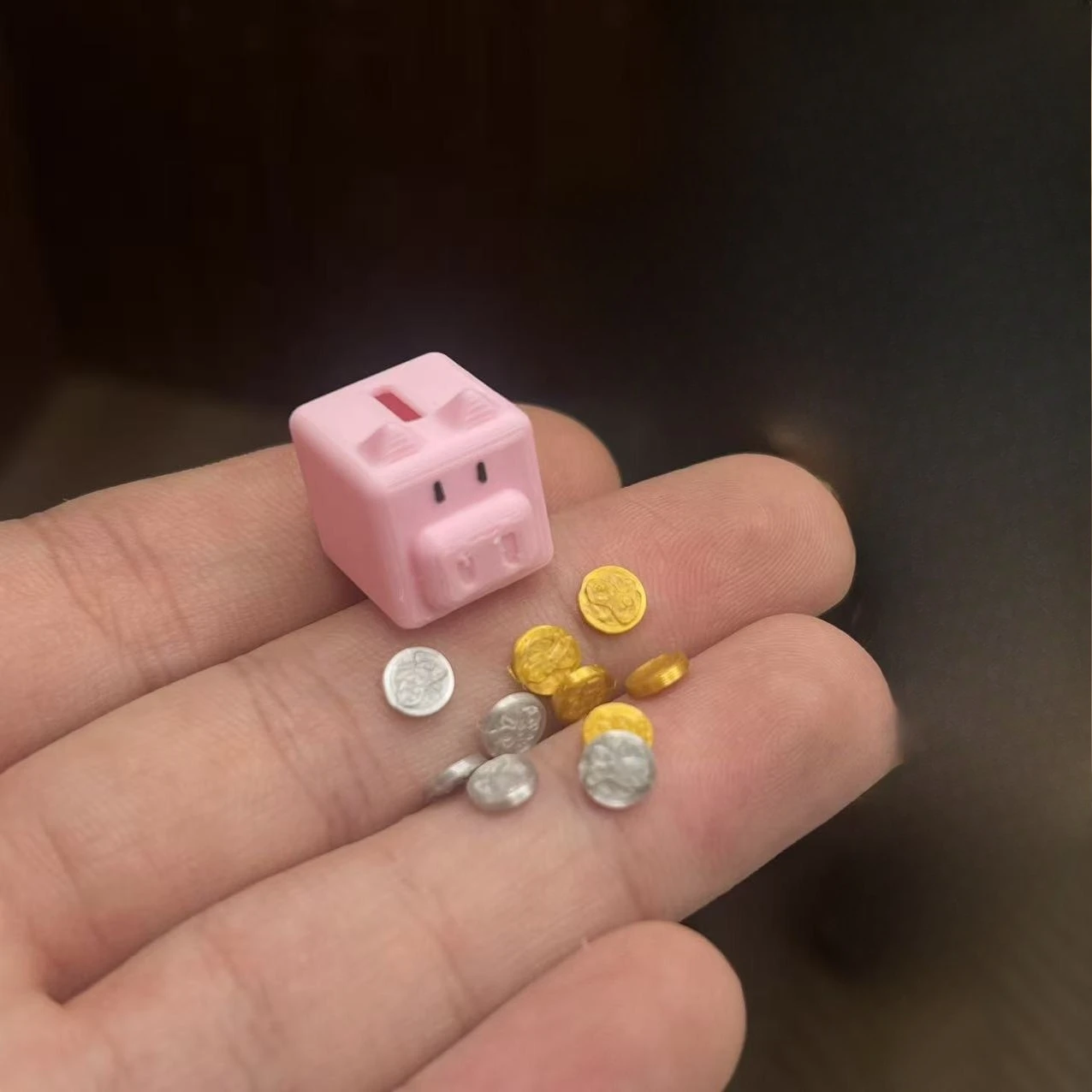 1 Set Mini 1:12 Piggy Bank Model Money Box Miniature Scene Accessories DIY Dollhouse Decor Desktop Decoration Craft Home Decor