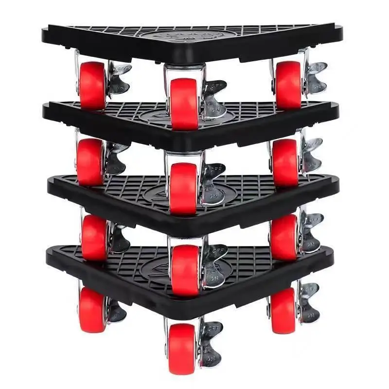 Heavy Furniture Mover Dolly Set with Lifter 360° Rotation 5-Wheel Furniture Dollies Heavy Stuff Moving Tool Set Kitchen Cabinet image 2