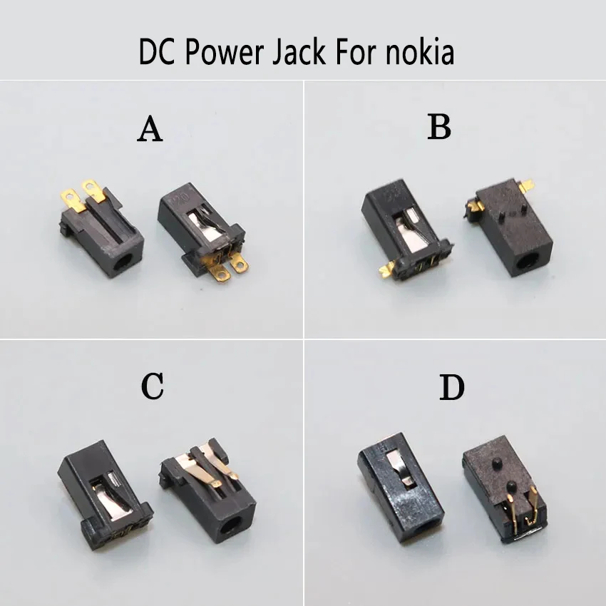 

10PCS 2.1-0.48MM 2.0*0.6 2.1*0.4 DC Power Socket Outlet Jack For Nokia DC-096 DC096 E66 E71 E63 5310 5230 5300 6300 6120c 5130