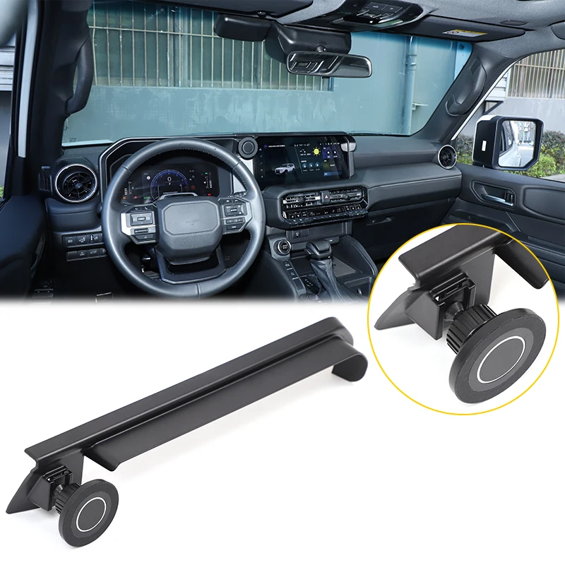 

For Toyota Land Cruiser 250 Prado 2024 2025 Car GPS Screen Sun Shade Visor With Mobile Phone Holder Bracket Stand Accessories